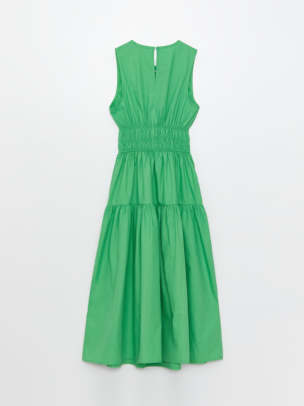 Rochie din Poplin cu Guler Rotund pentru Femei-6