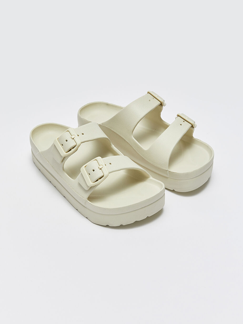 Thick Sole Double Banded Women's Slippers