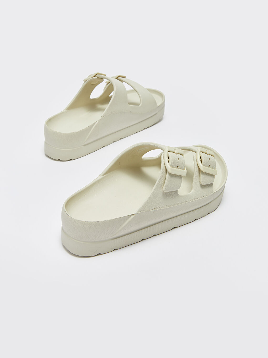 Thick Sole Double Banded Women's Slippers-4