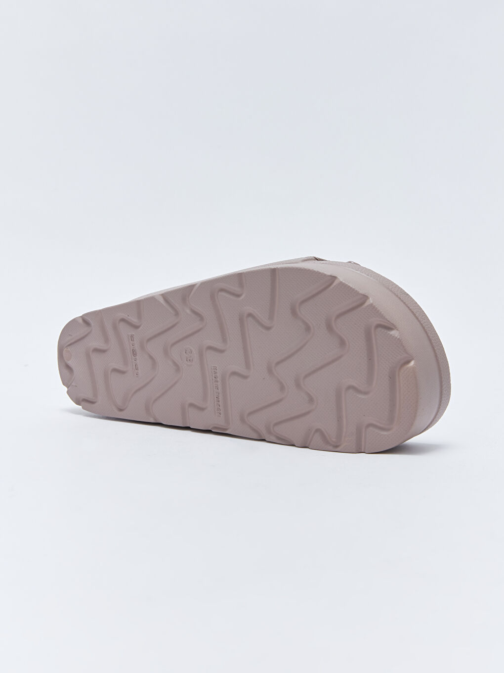 Bej Kalın Taban Çift Bantlı Kadın Terlik-3