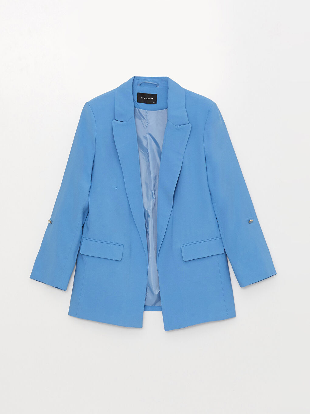 LCW Modest Plain Long Sleeve Women's Blazer Jacket -S3EQ27Z8-V0M