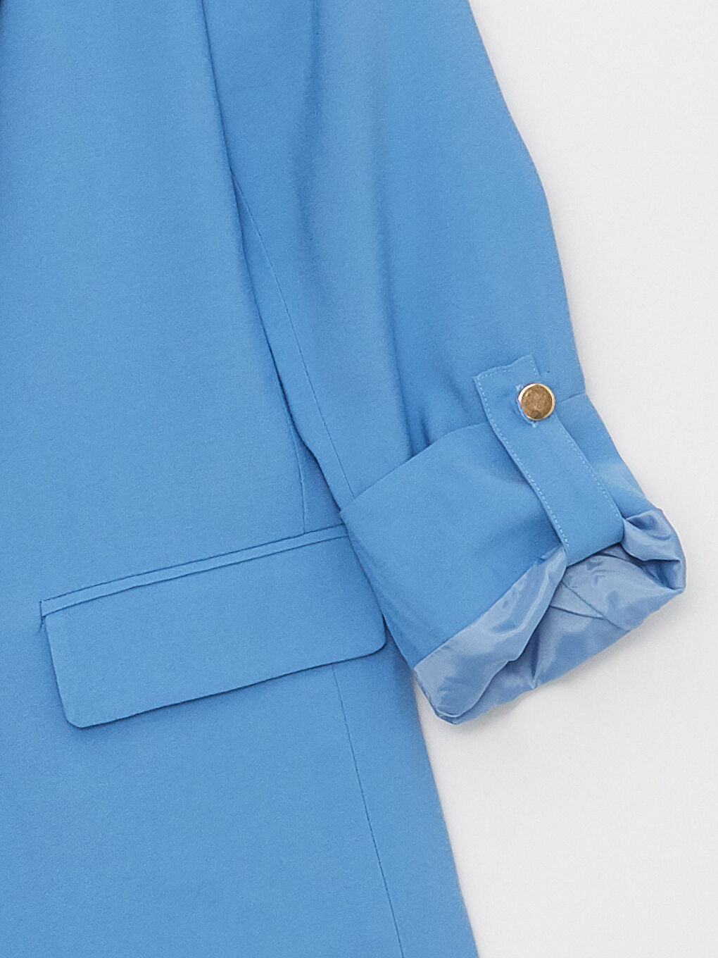 LCW Modest Plain Long Sleeve Women's Blazer Jacket -S3EQ27Z8-V0M