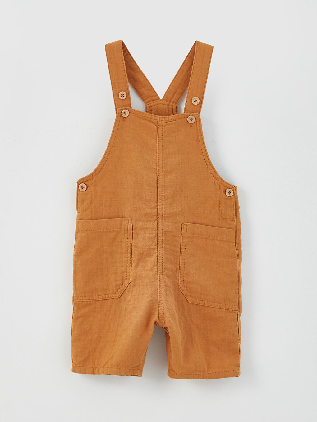 жолақты дөңгелек жағалы ұл бала футболкасы мен салопет 2 данадан тұратын жинақ-4