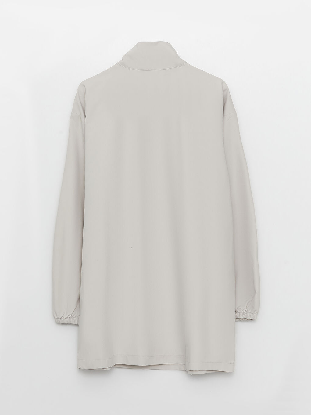 Funnel Neck Plain Long Sleeve Women's Tunic-6