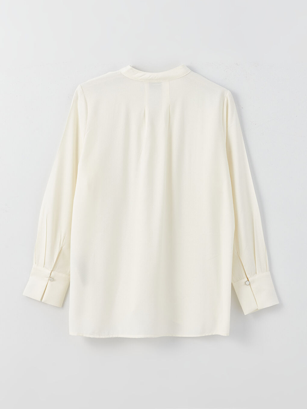LCW Grace Notch Neck Plain Long Sleeve Women's Blouse -S3EQ75Z8-G5N