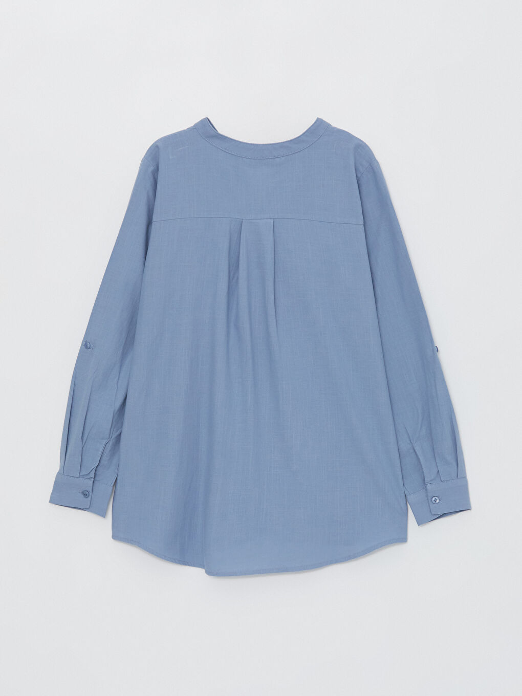 Henley Neckline Embroidered Long Sleeve Women's Shirt-7