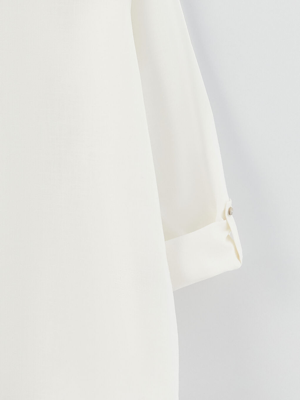 Notch Neck Lace Detailed Long Sleeve Women's Blouse-7