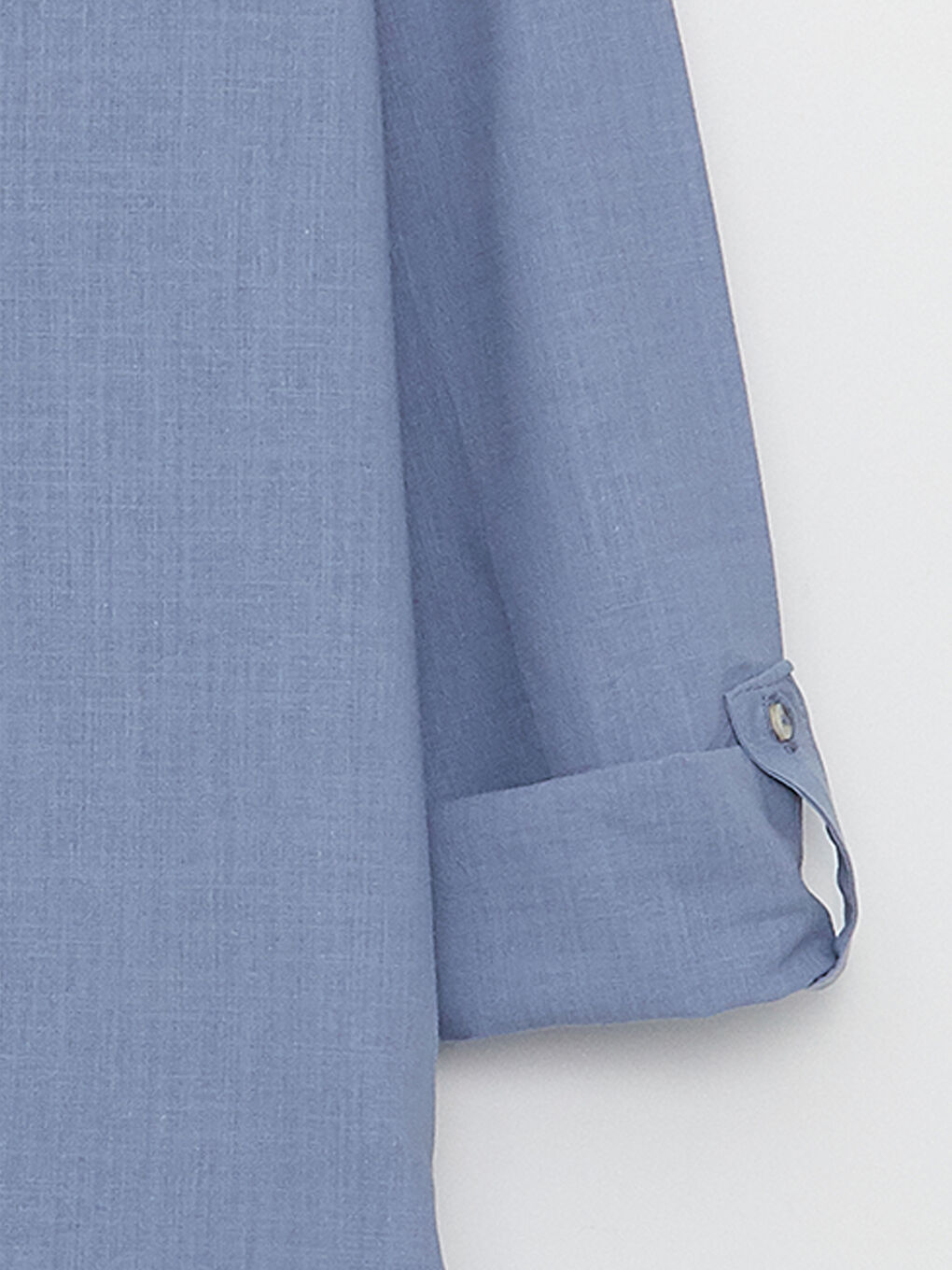 Mavi Kaçık Yaka Dantel Detaylı Uzun Kollu Kadın Bluz-7