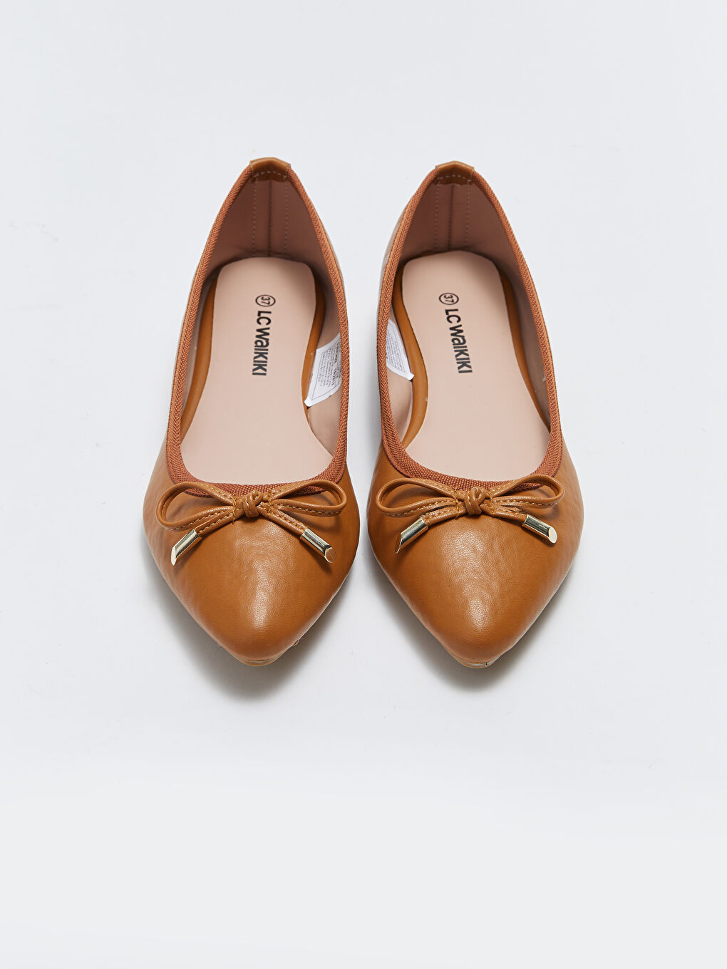 Leather Look Pointed Toe Women's Flat Shoe -S3ER24Z8-S25