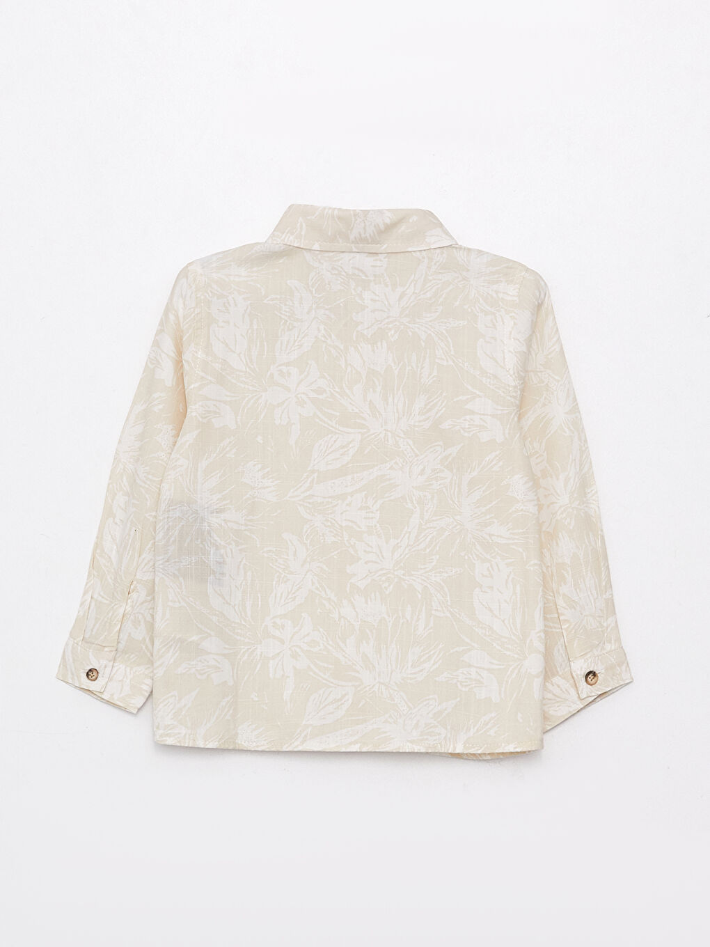 Long Sleeve Patterned Baby Boys' Shirt-1