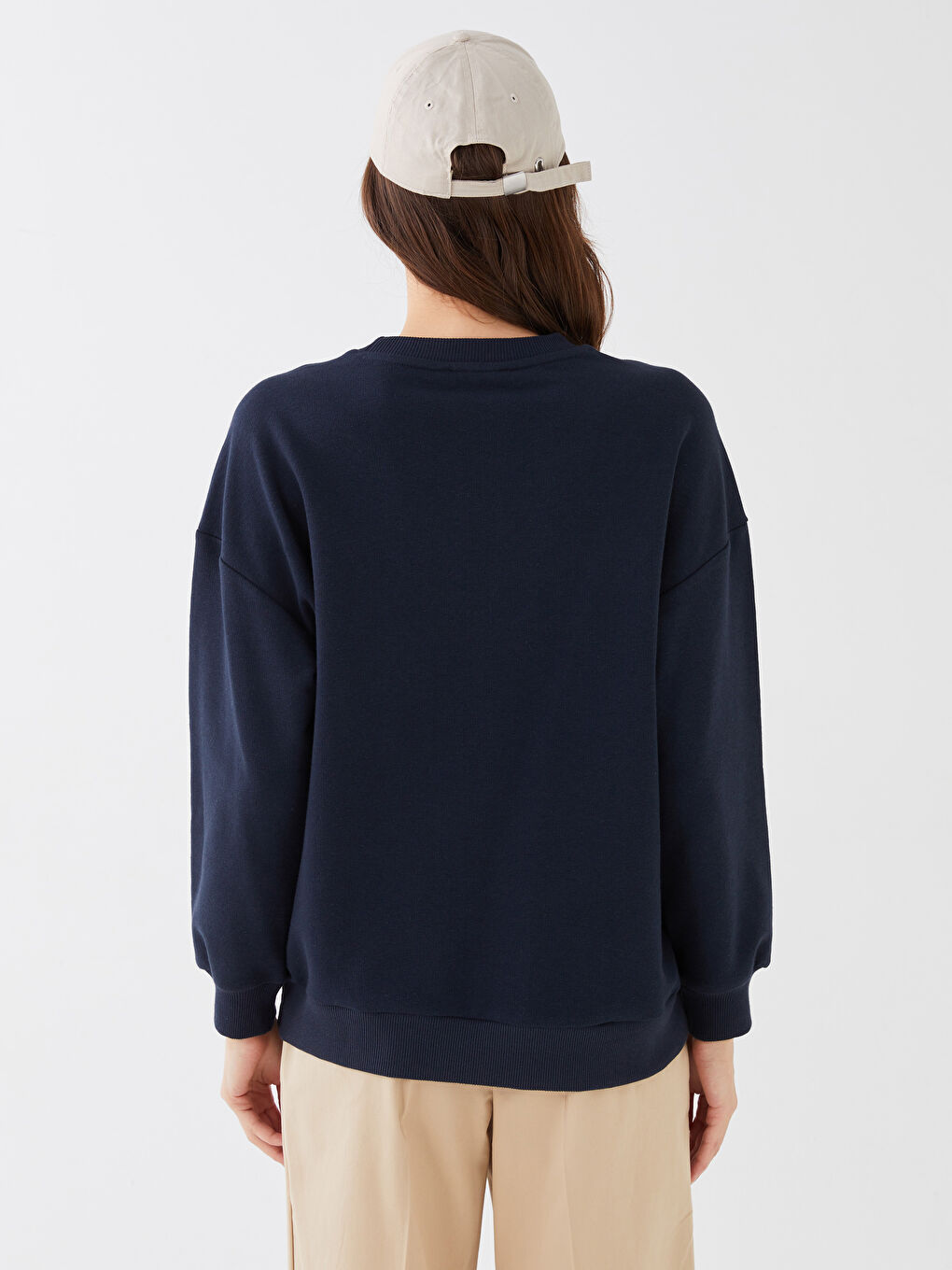 Žena TAMNO PLAVA Majica s kapuljačom/Dukserica-8