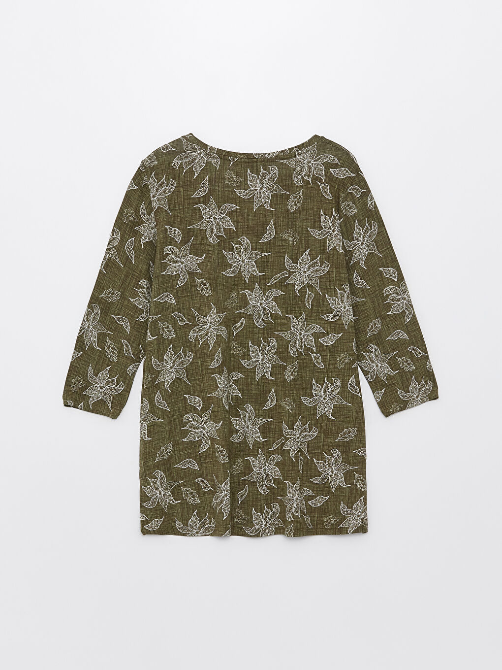 تي شيرت نسائي مطبوع برقبة دائرية-6