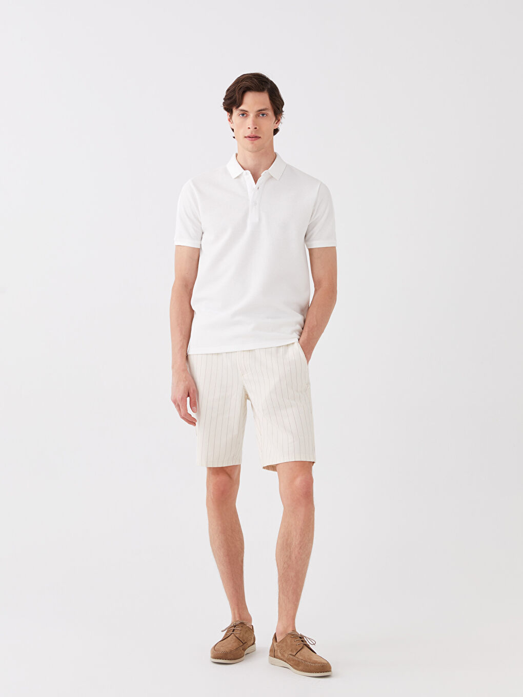 Tricou cu Guler Polo și Mânecă Scurtă pentru Bărbați-2