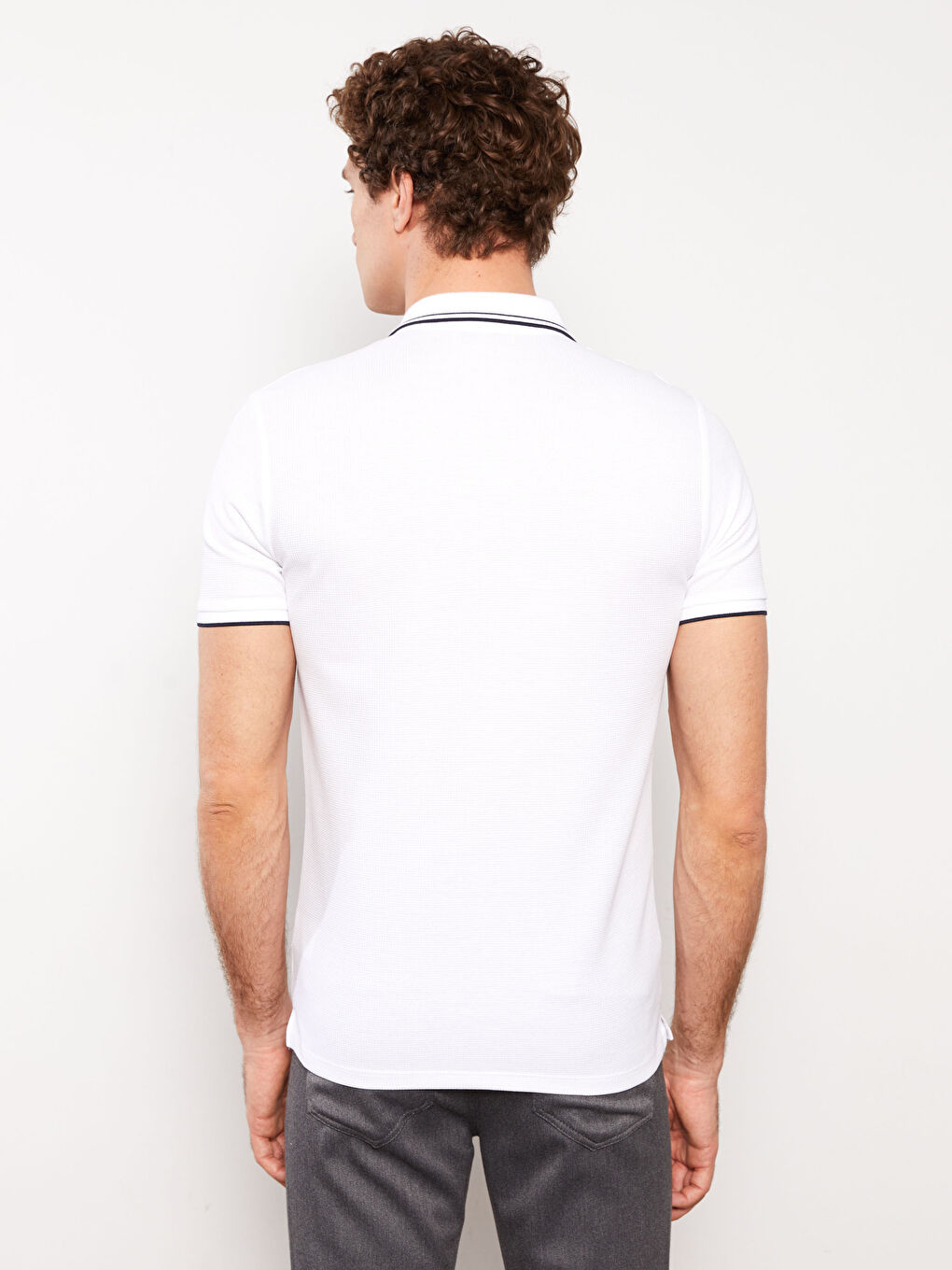 Polo Neck Short Sleeve Men's T-Shirt -S3ER47Z8-Q6K