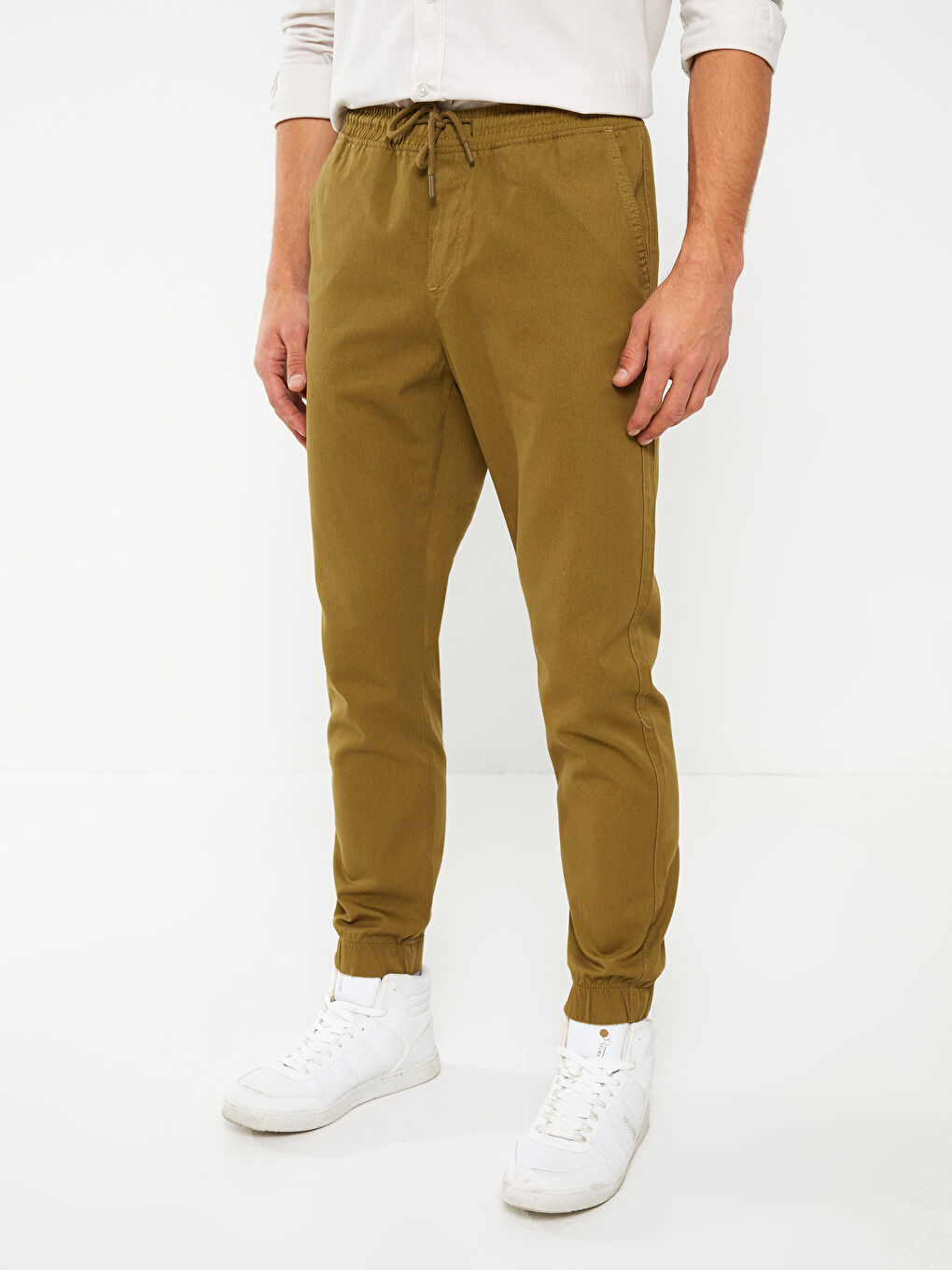 LCW ECO Haki Slim Fit Erkek Jogger Pantolon - 2