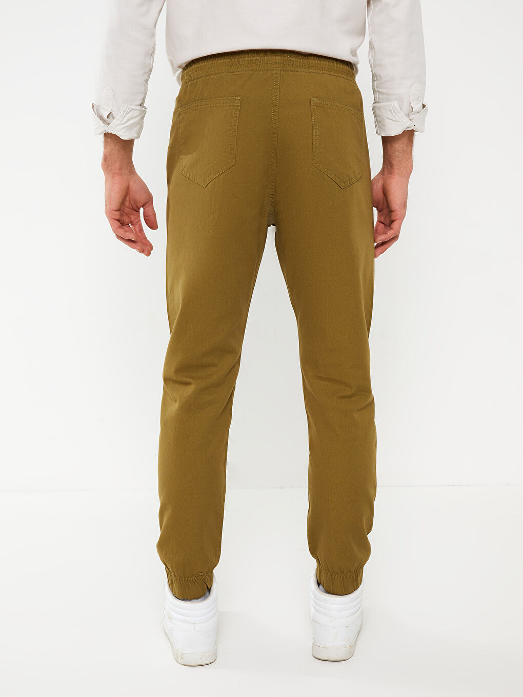 LCW ECO Haki Slim Fit Erkek Jogger Pantolon - 3