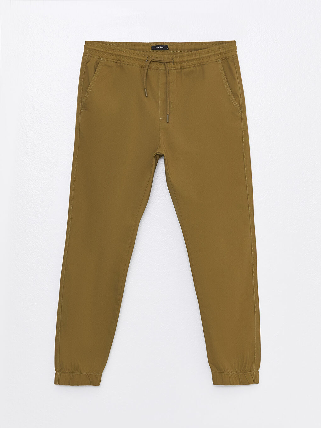 LCW ECO Haki Slim Fit Erkek Jogger Pantolon - 5