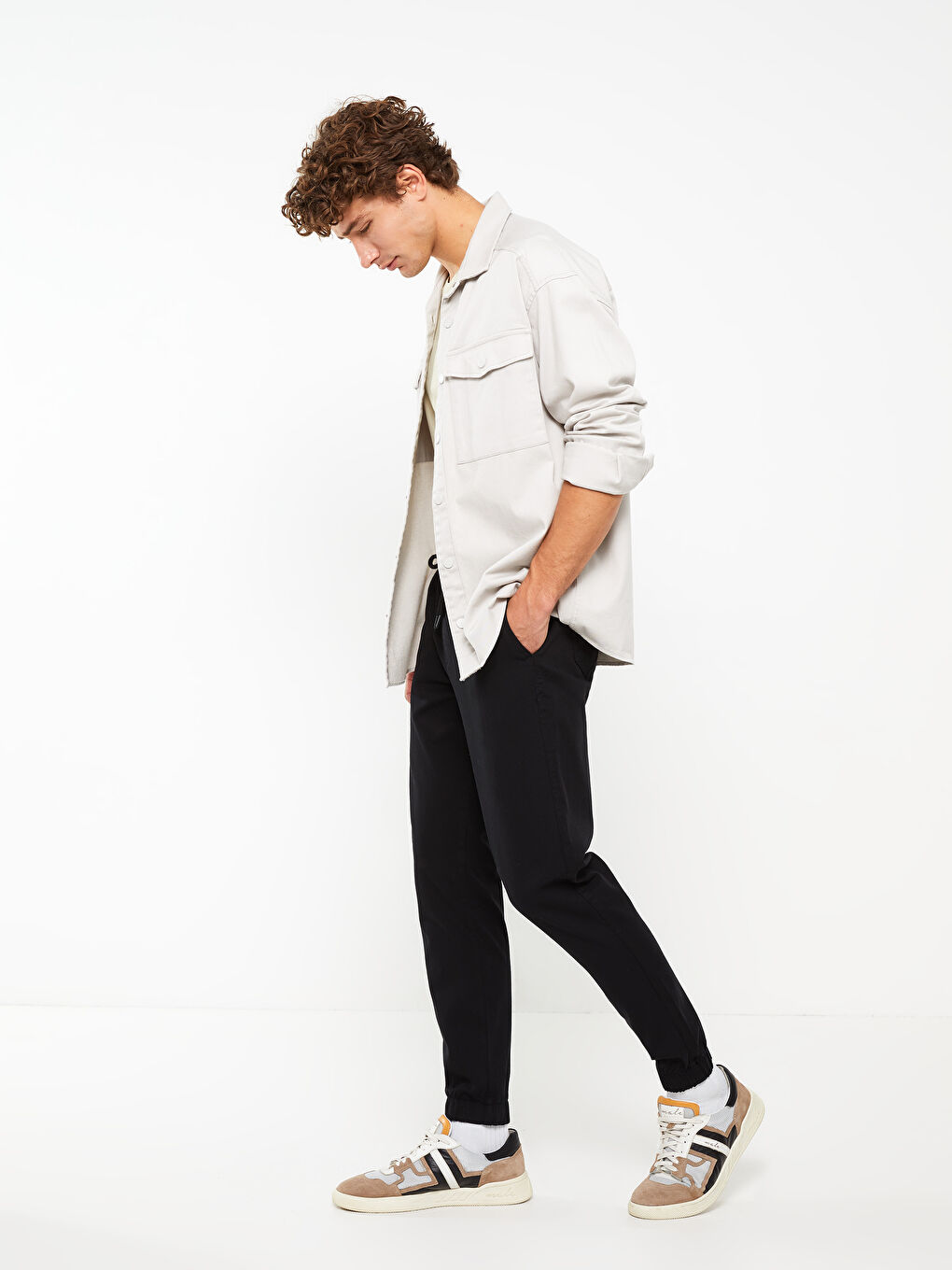 بنطلون رياضي رفيع للرجال-1