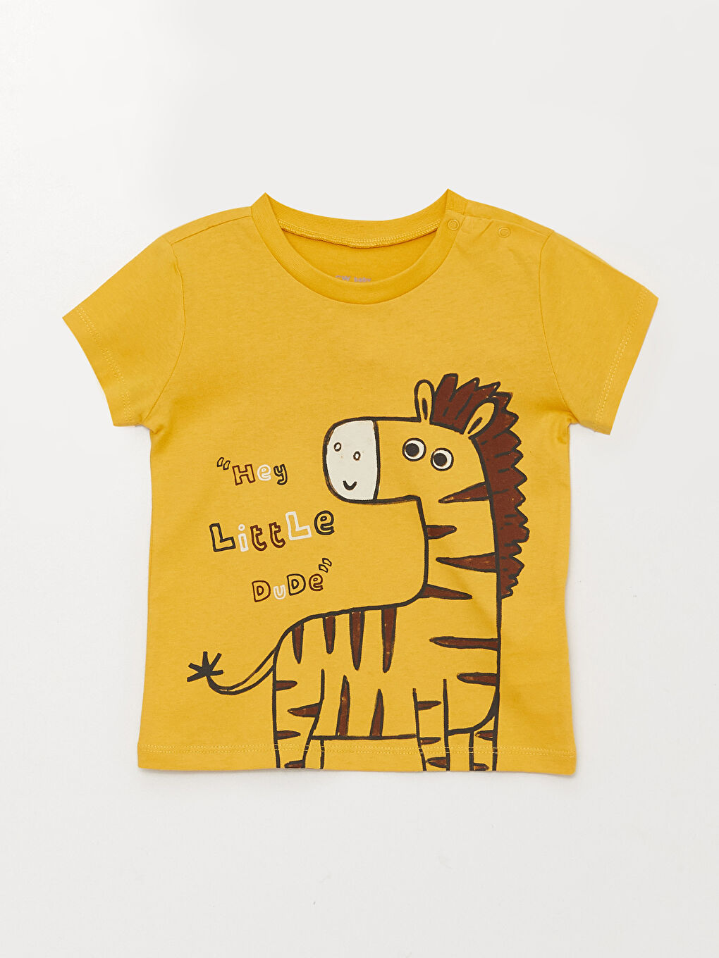 Crew Neck Short Sleeve Printed Baby Boys' Pyjama Set-1