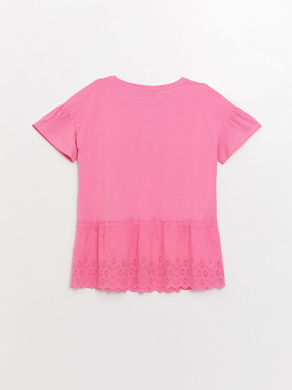 Crew Neck Straight Short Sleeve Maternity Blouse -S3ER98Z8-V3E