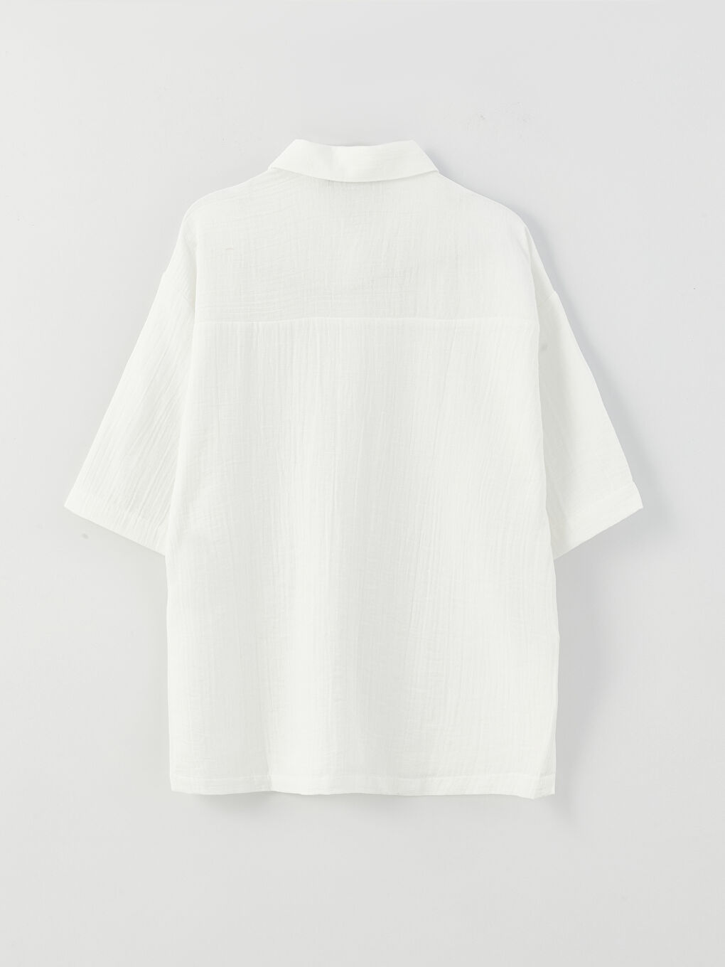 LCWAIKIKI Maternity Plain Oversize Muslin Maternity Shirt -S3ES17Z8-V33