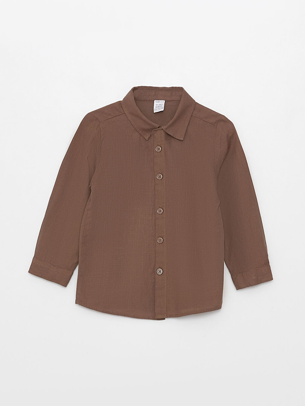 قميص أساسي كم طويل للأولاد الرضع