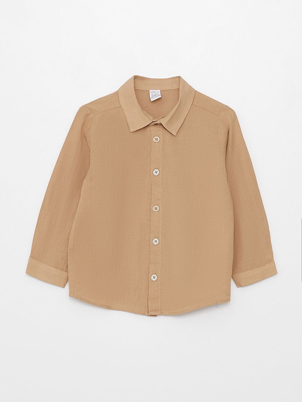 Long Sleeve Basic Baby Boys' Shirt