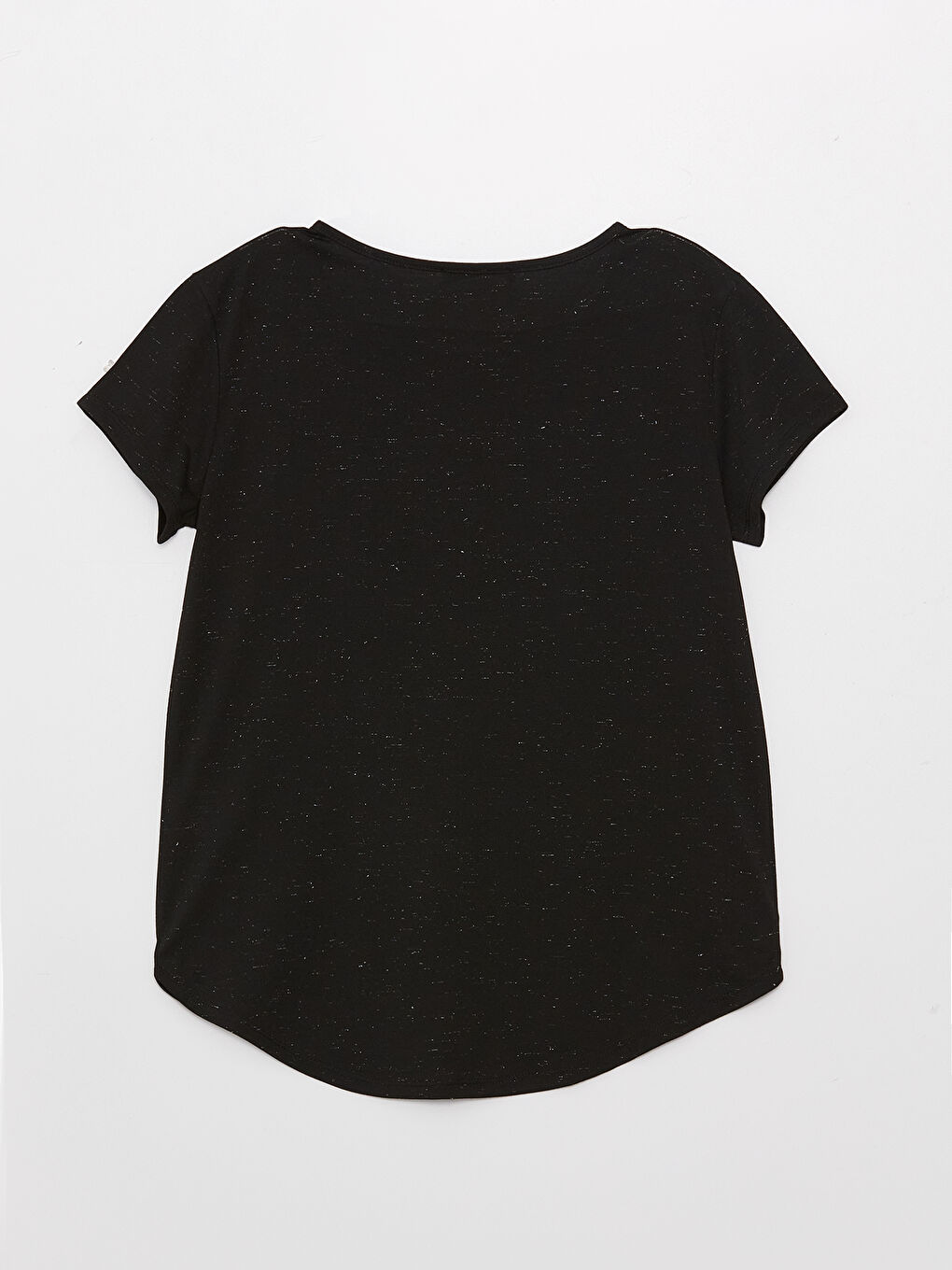 Tricou Femei Guler Rotund Drept Mânecă Scurtă-6