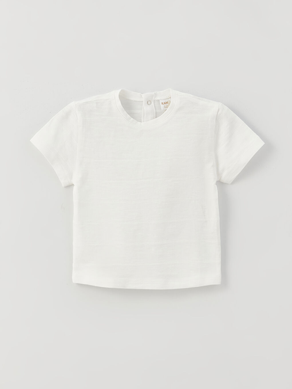 تيشيرت بياقة دائرية وكم قصير للأولاد الرضع مع سالوبيت - طقم من قطعتين-6