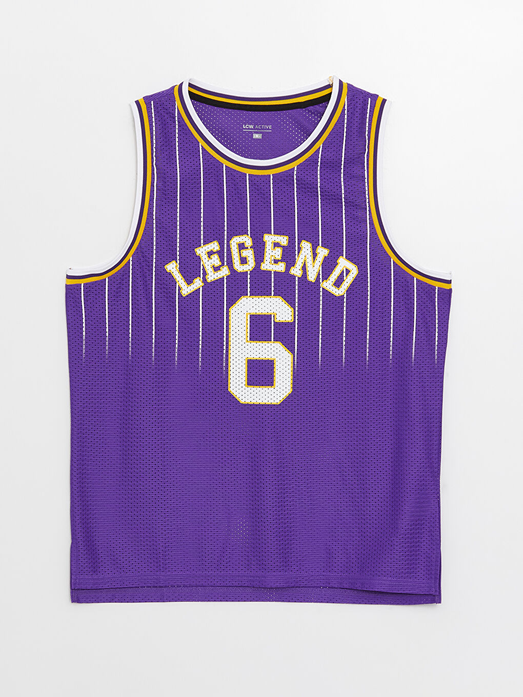 Mor Bisiklet Yaka Erkek Kolsuz Tişört-5