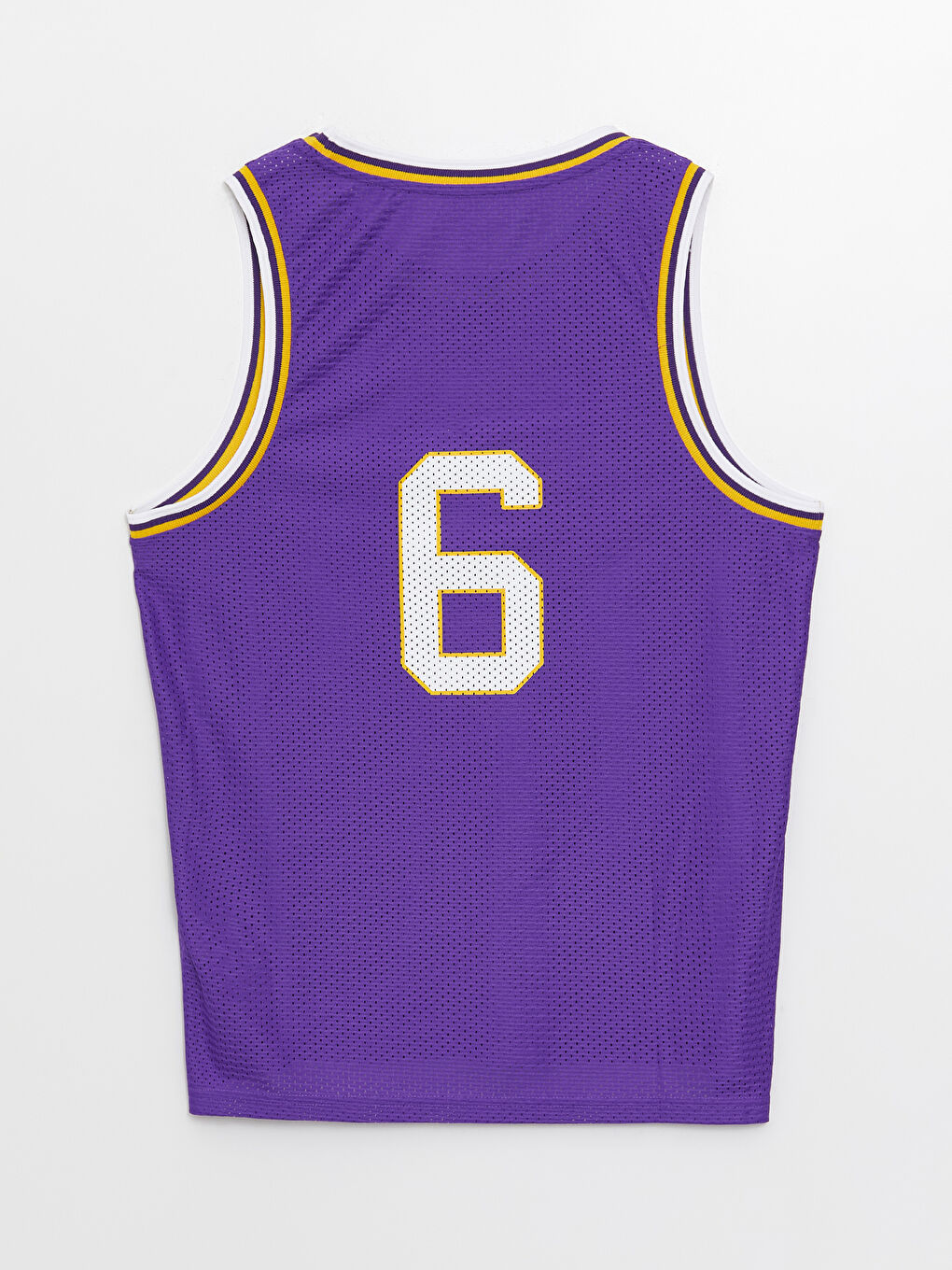 Mor Bisiklet Yaka Erkek Kolsuz Tişört-6