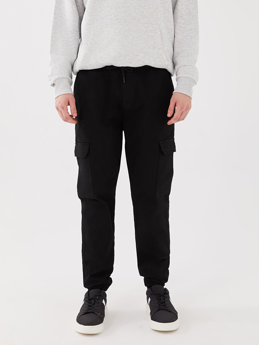 بنطلون كارغو رفيع للرجال-3