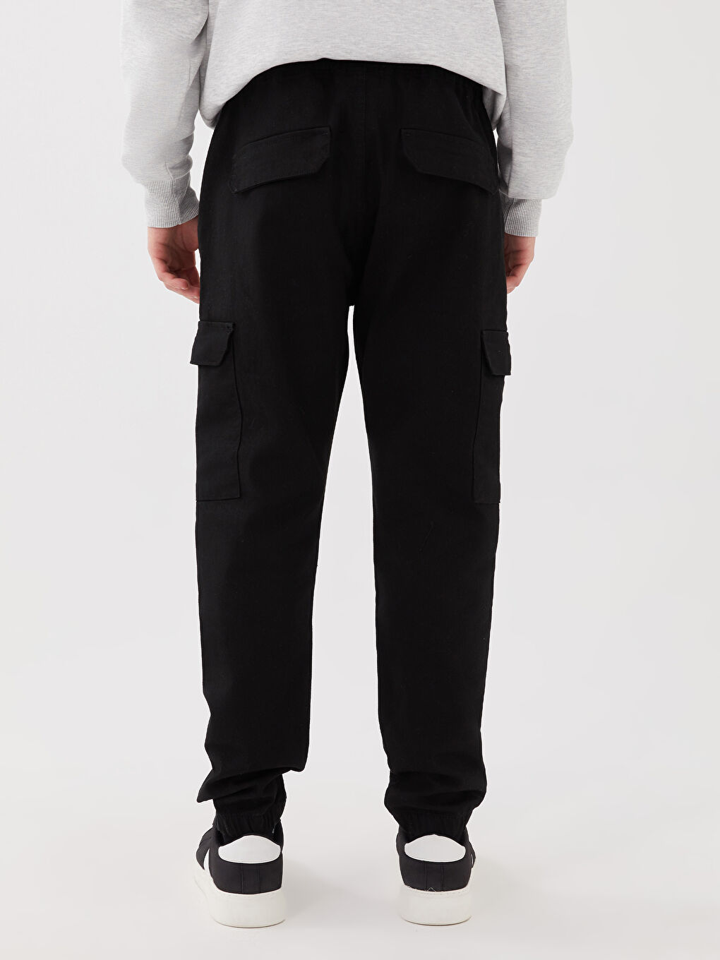 بنطلون كارغو رفيع للرجال-4