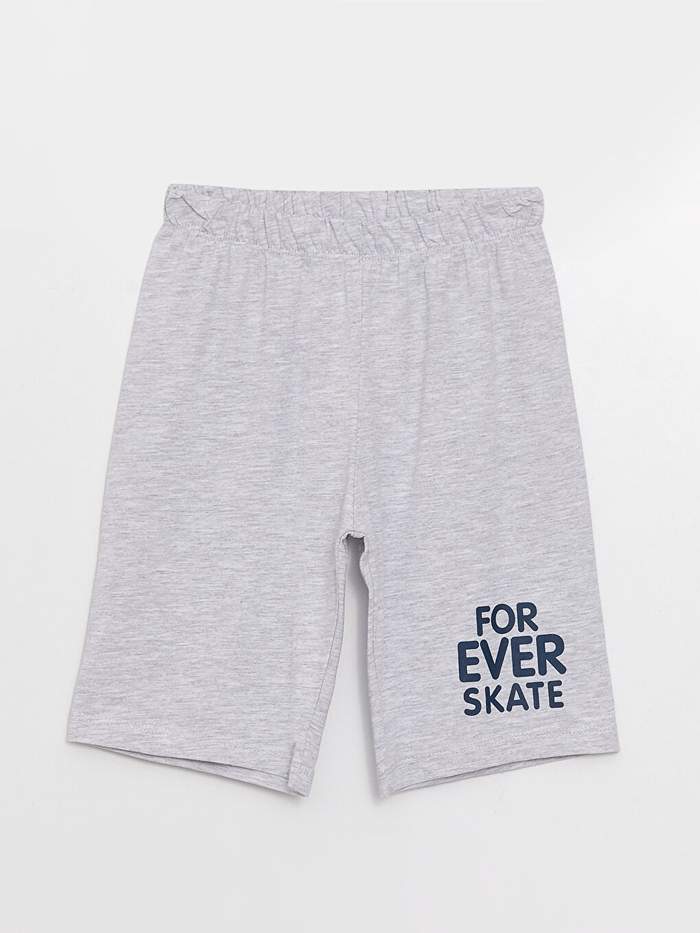 LCW Kids Gri Beli Lastikli Baskılı Erkek Çocuk Pijama Şort 2'li - 1