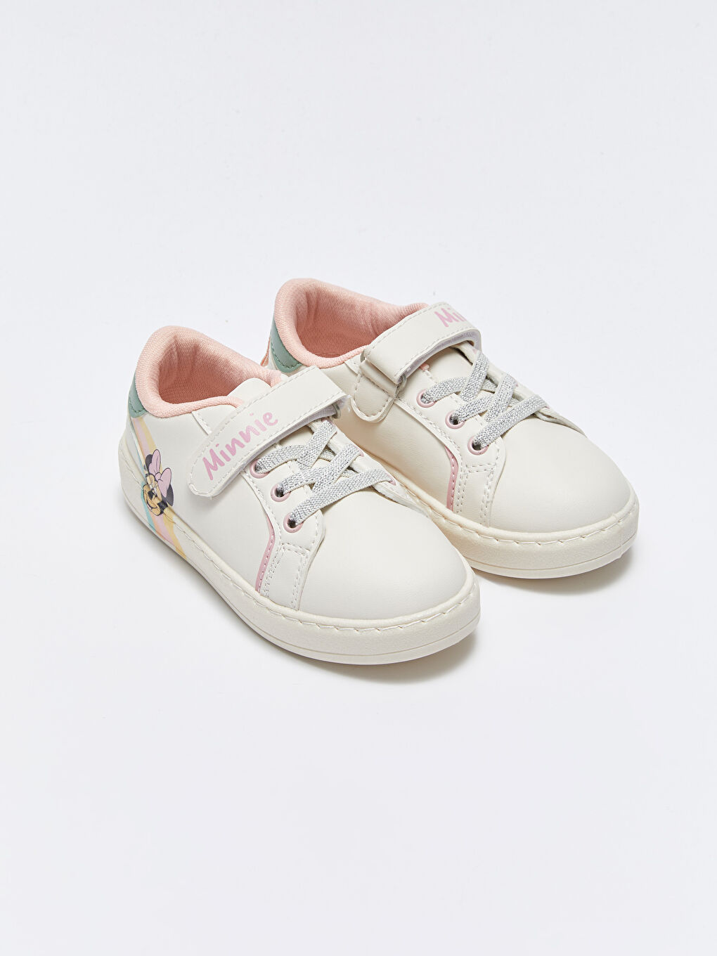 LCW STEPS Minnie Maus Bedruckte Klettverschluss-Sneaker für Mädchen -S3ET73Z4-V33