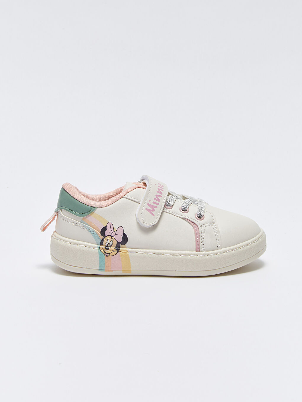 LCW STEPS Minnie Maus Bedruckte Klettverschluss-Sneaker für Mädchen -S3ET73Z4-V33