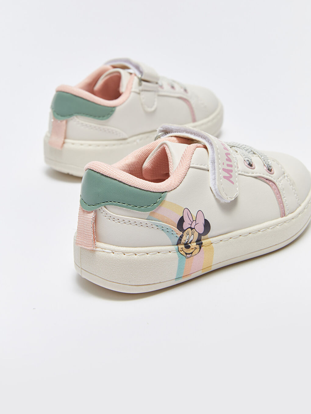 LCW STEPS Minnie Maus Bedruckte Klettverschluss-Sneaker für Mädchen -S3ET73Z4-V33