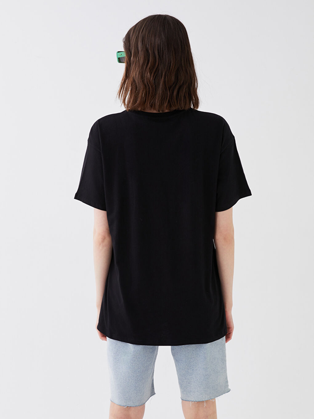 Crew Neck Rick and Morty Printed Short Sleeve Cotton Women's T-Shirt-4