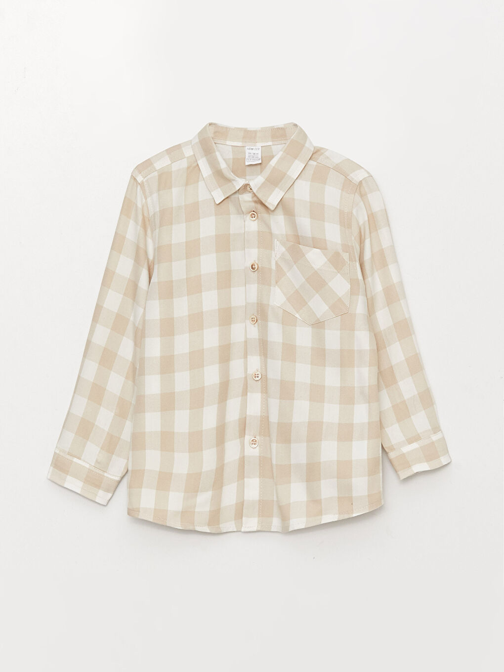 Long Sleeve Plaid Patterned Baby Boy Shirt