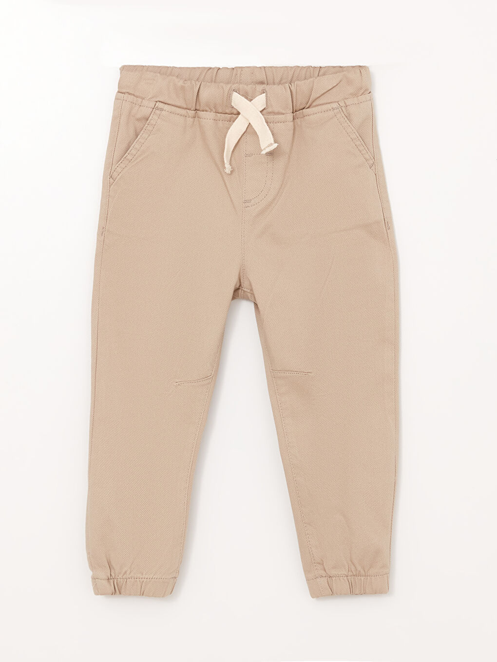 Bej Beli Lastikli Basic Erkek Bebek Pantolon