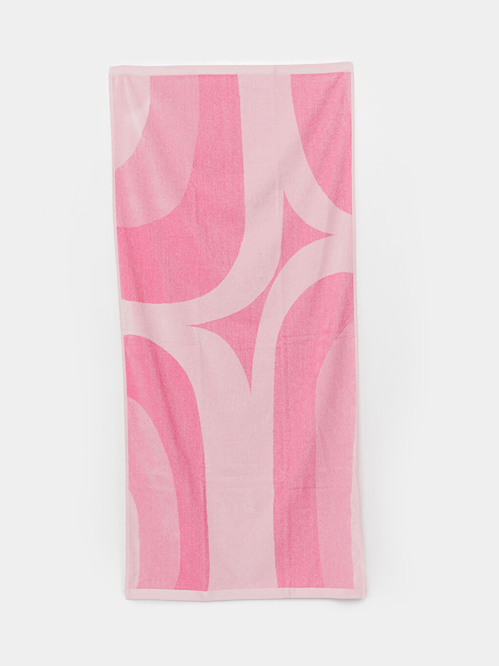 Pembe Desenli Kadın Plaj Havlusu 70x150 cm-2