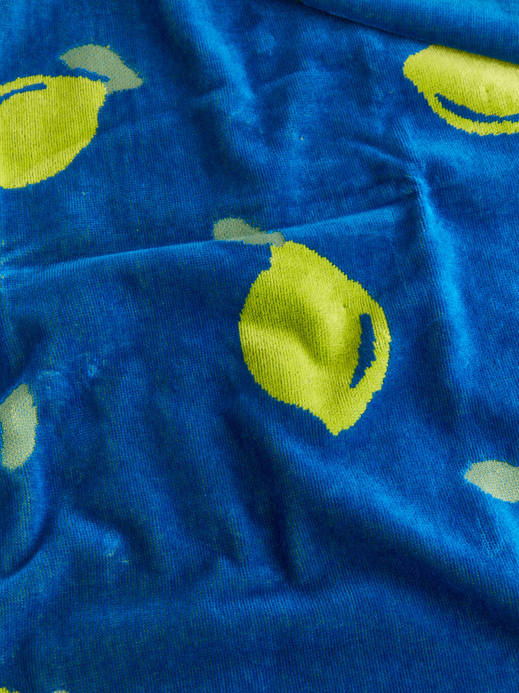 Mavi Desenli Kadın Plaj Havlusu 70x150 cm-1