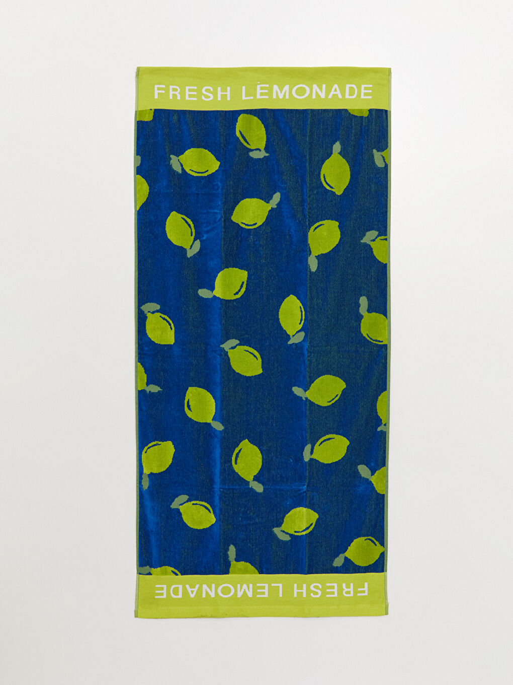 Mavi Desenli Kadın Plaj Havlusu 70x150 cm-2