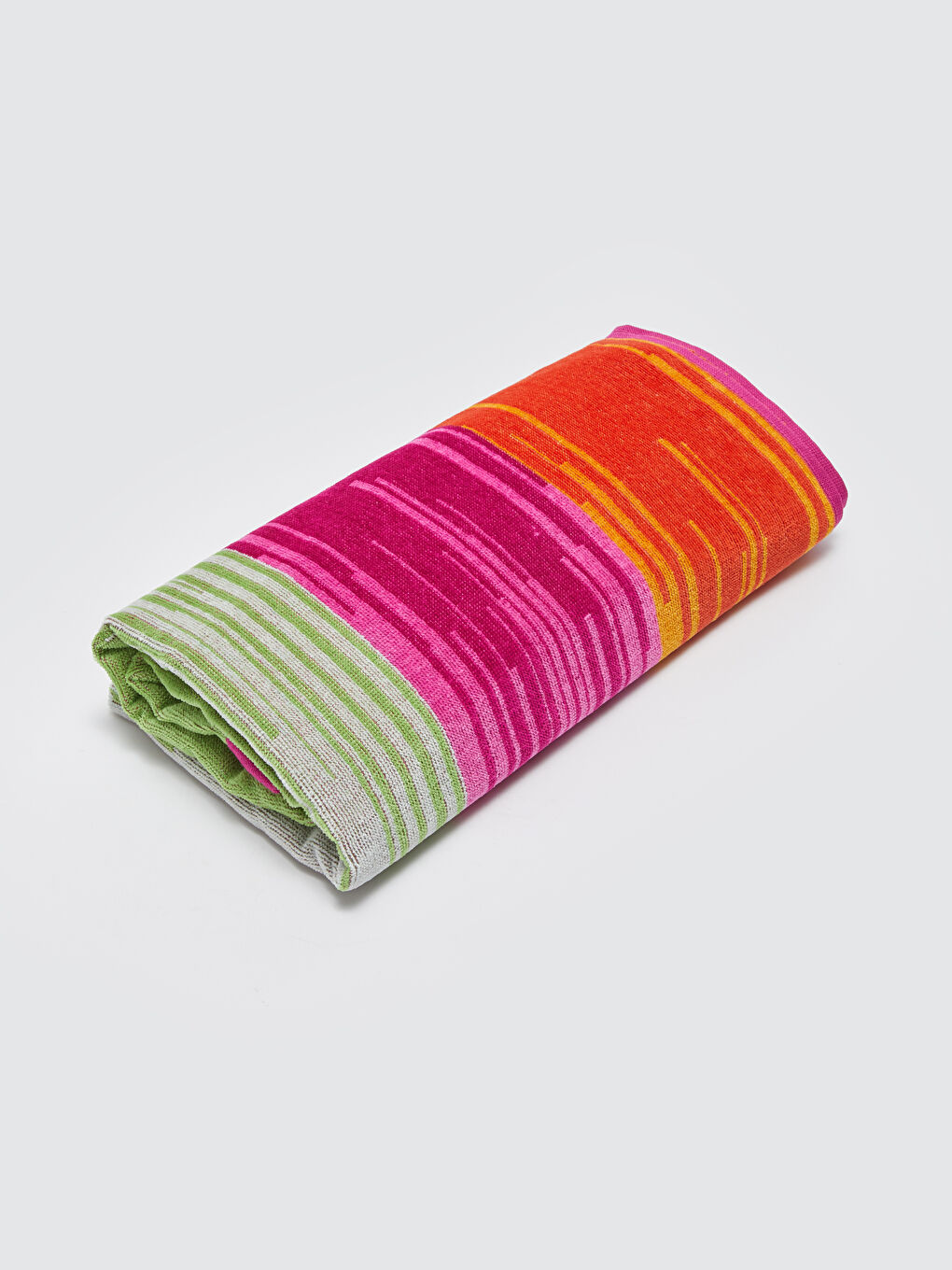 Çizgili Kadın Plaj Havlusu-1