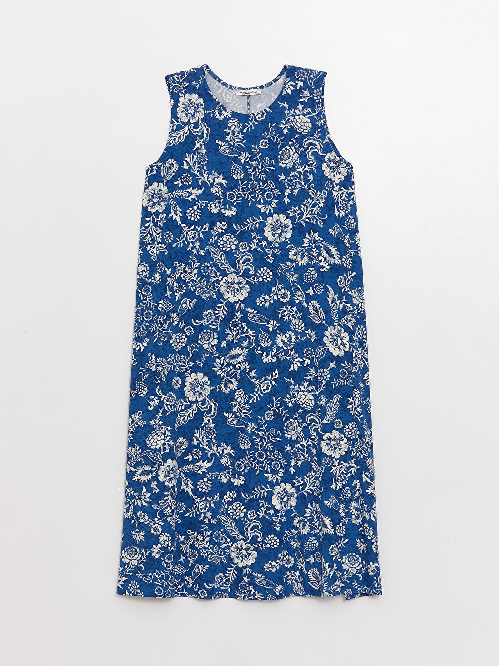 Crew Neck Patterned A Form Women's Dress-5