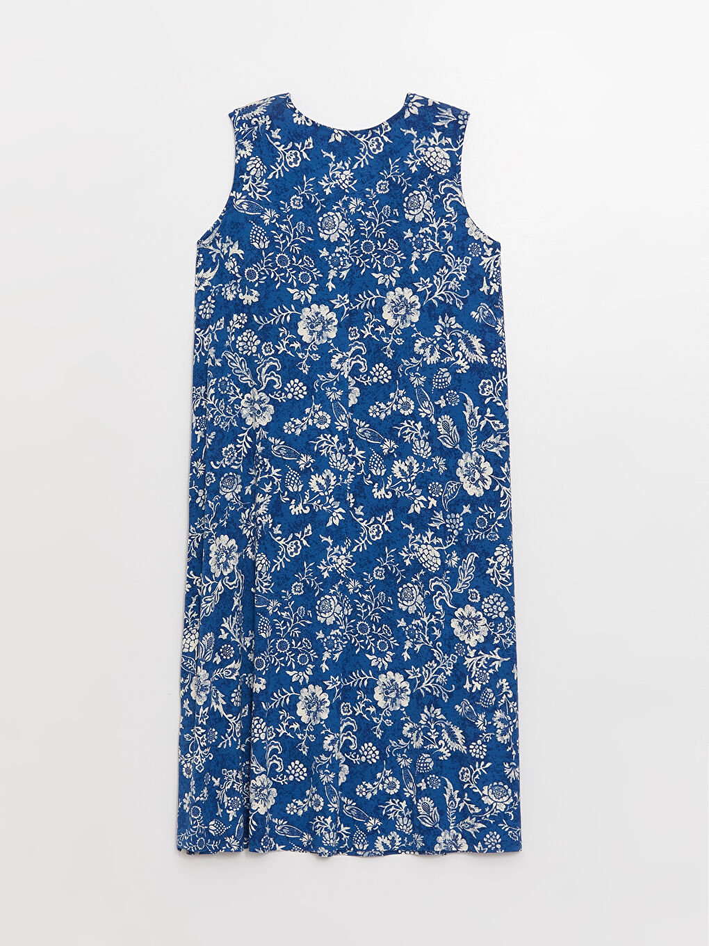 Crew Neck Patterned A Form Women's Dress-6