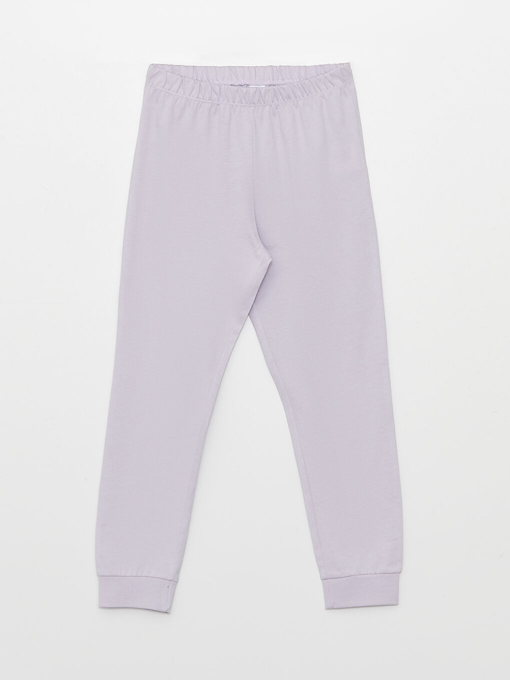 Lila Bisiklet Yaka Baskılı Uzun Kollu Kız Çocuk Pijama Takımı-2