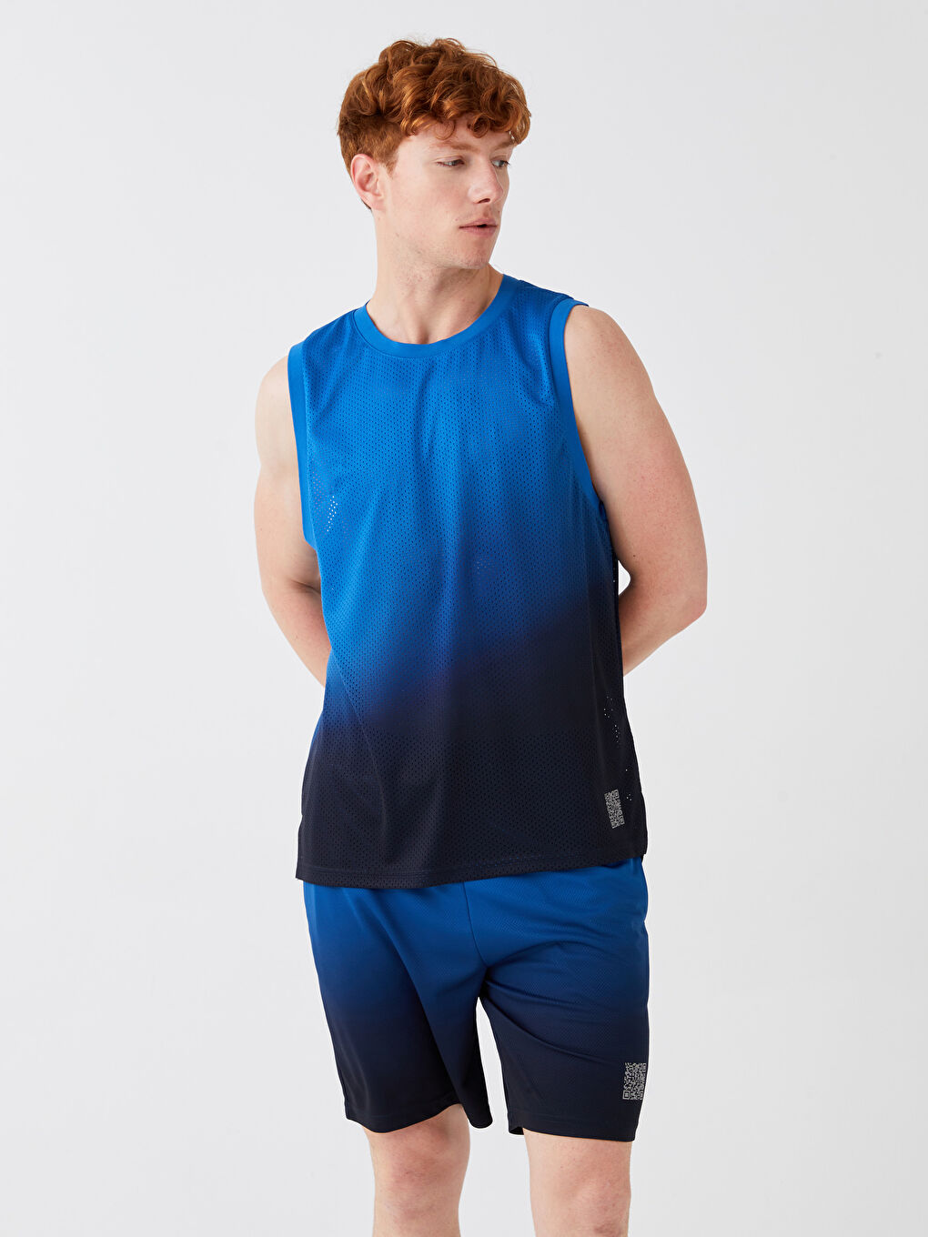 Crew Neck Printed Men's Sleeveless T-Shirt-1