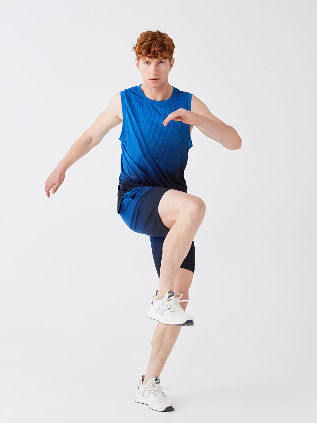 Crew Neck Printed Men's Sleeveless T-Shirt-2