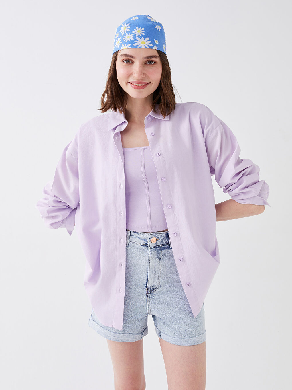 XSIDE Chemise Unie à Manches Longues pour Femmes -S3EU74Z8-G0W